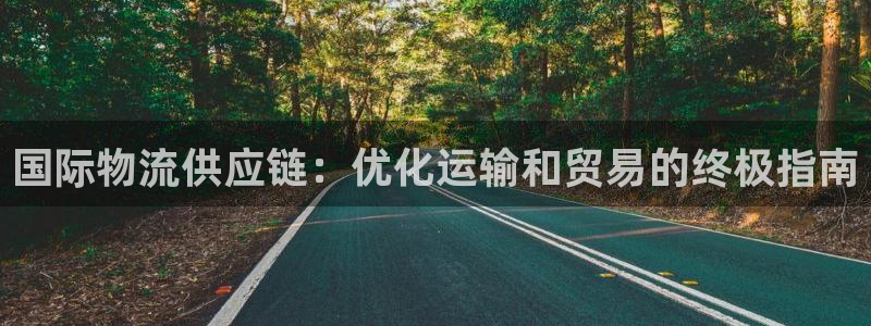 28圈黑钱：国际物流供应链：优化运输
