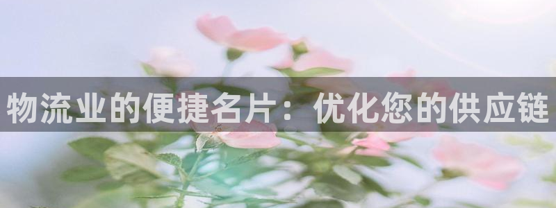 28圈网赌案件：物流业的便捷名片：优