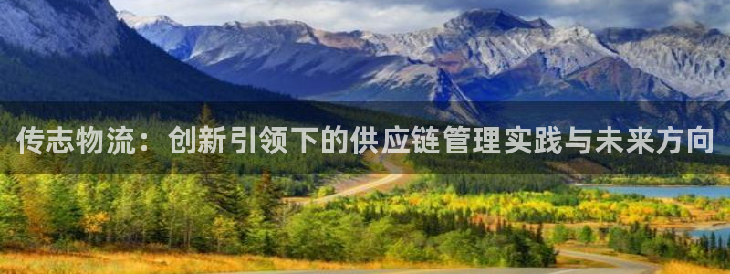 南宫28圈怎么注册：传志物流：创新引