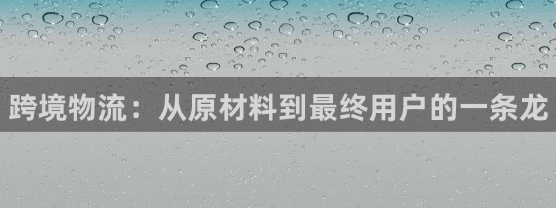28圈入口问一问：跨境物流：从原材料